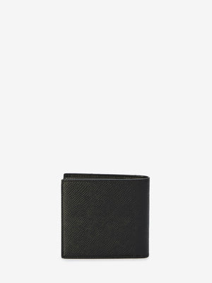 CELINE Luxurious Mini Bi-fold Wallet in Black Grained Calfskin - 11x10cm