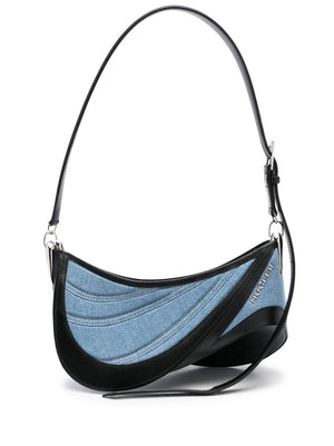 Spiral Curve 01 Denim Crossbody Handbag - FW23 Collection