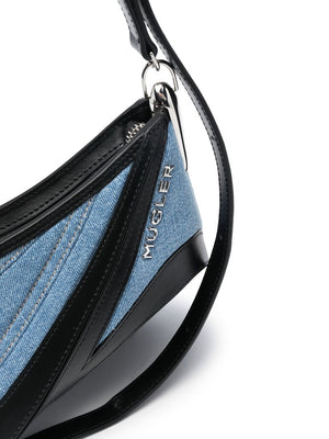 Spiral Curve 01 Denim Crossbody Handbag - FW23 Collection