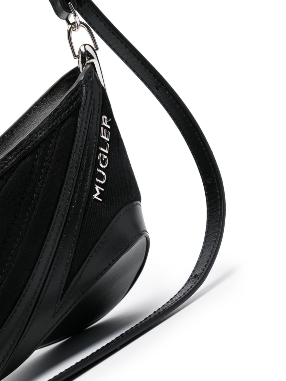 Spiral Curve 01 Shoulder Handbag - Women's Black Leather Bag