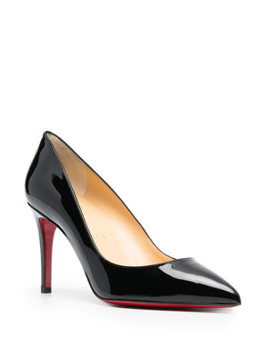 CHRISTIAN LOUBOUTIN Glossy Black Patent 85mm Stiletto Pumps