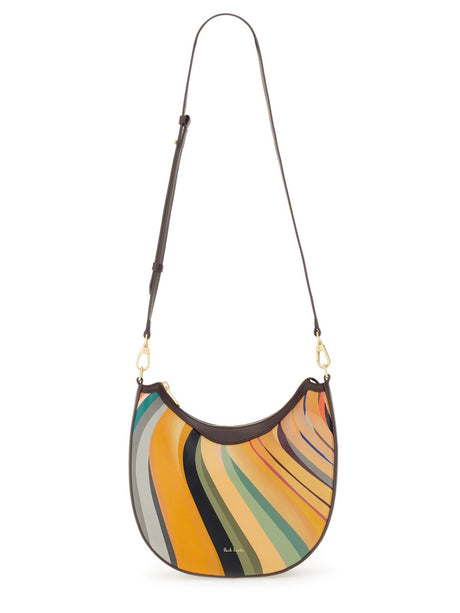 PAUL SMITH Mini Hobo Handbag - Dusky Swirl Design