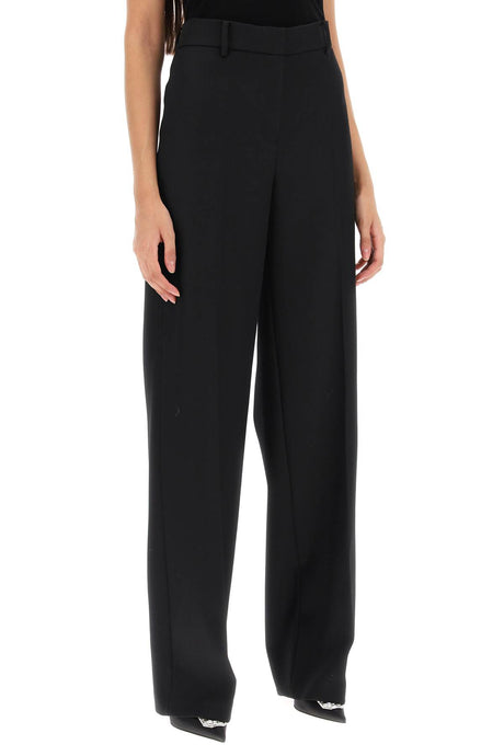 MAGDA BUTRYM Elegant Light Wool Wide Leg Pants for Women