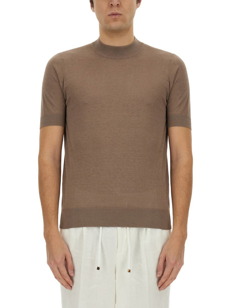 BRUNELLO CUCINELLI Knit T-Shirt - Size 48 IT