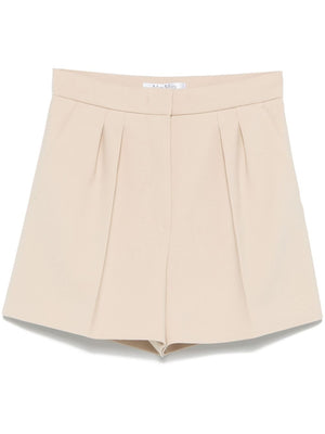 MAX MARA Camel Brown Wool Mini Shorts for Women