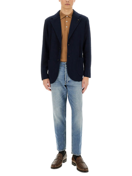 LARDINI Cotton Jacket for Men - SS25 Collection