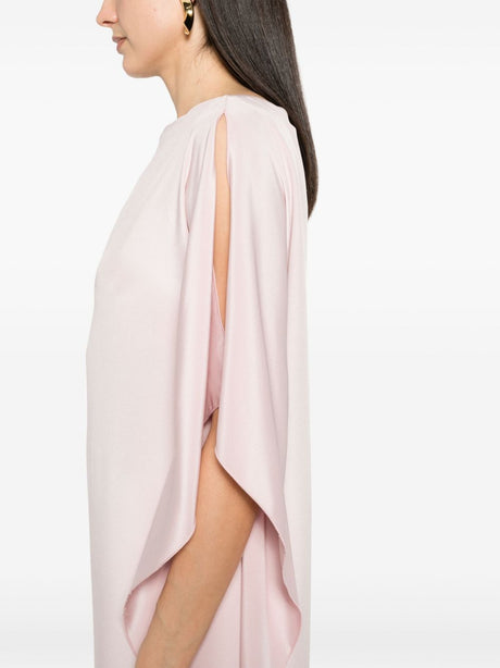 MAX MARA PIANOFORTE Silk Long Dress in Soft Pink - Spring/Summer 2024 Collection
