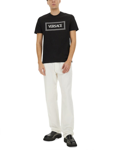 VERSACE Men's 100% Cotton T-Shirt - SS25 Collection