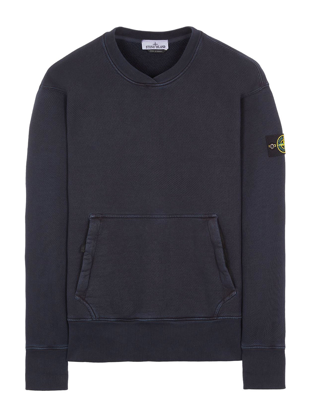 STONE ISLAND Sophisticated and Stylish Men's Cotton Sweatshirt with Iconic Logo Patch