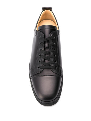 Giày thấp cổ, màu đen, in logo, dành cho nam SS24