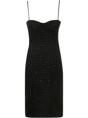 ROTATE BIRGERCHRISTENSEN Chic Boucle Loop Midi Dress