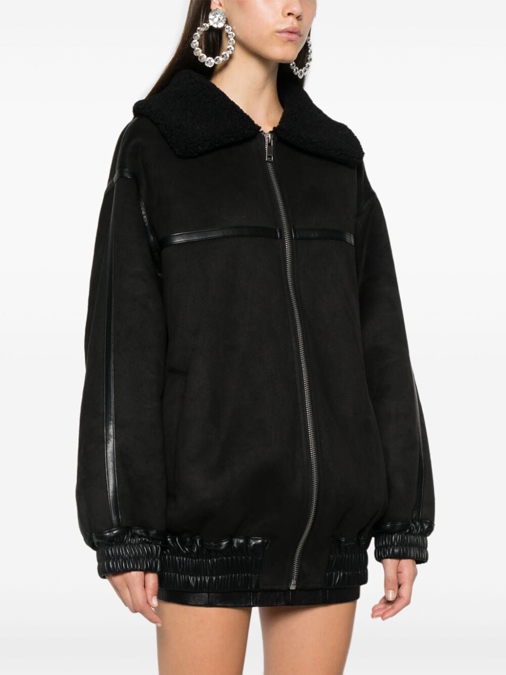 ROTATE BIRGERCHRISTENSEN Oversized Bomber Jacket