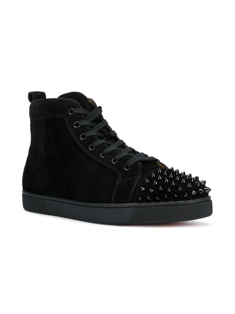 CHRISTIAN LOUBOUTIN Urban Edge High-Top Sneakers with Studded Toe