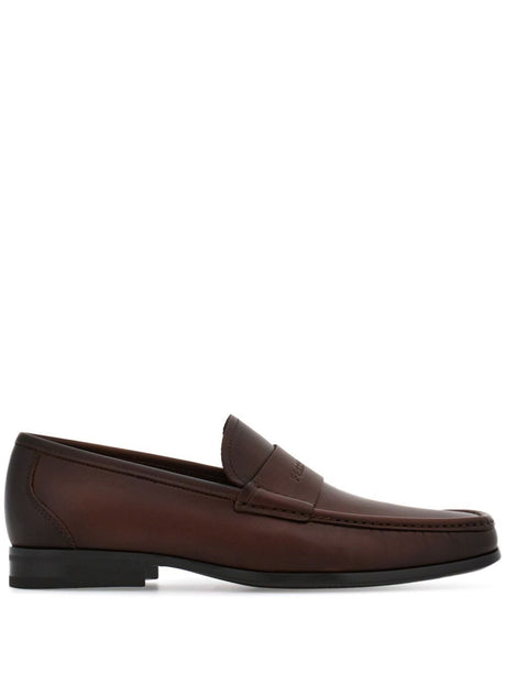 Ferragamo Smooth Leather Dupont Loafers for Women