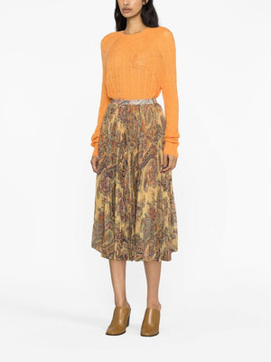 ETRO Stylish Pleated Long Skirt for the Modern Woman