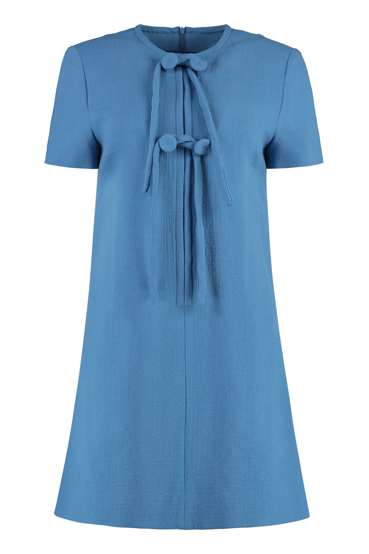 Women's Blue Wool Dress - FW23 Collection