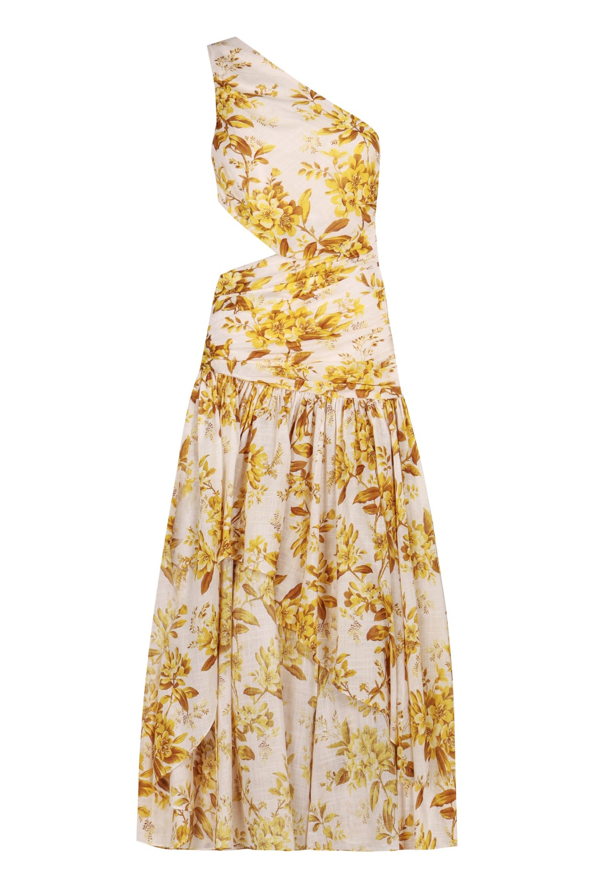 ZIMMERMANN GOLDEN ASYMMETRIC DRESS