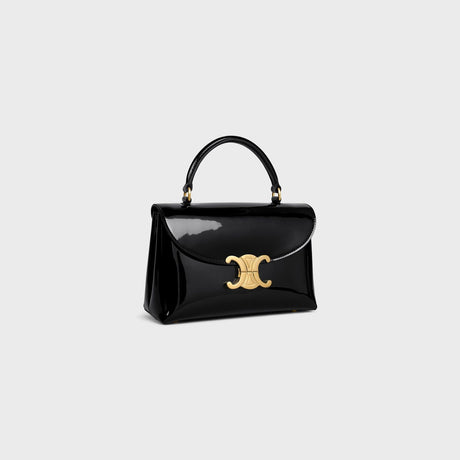 CELINE Mini Patent Calfskin Leather Handbag