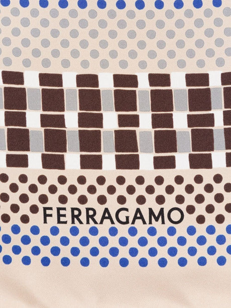 Ferragamo Silk Foulard Scarf - Mini 90 x 90 cm