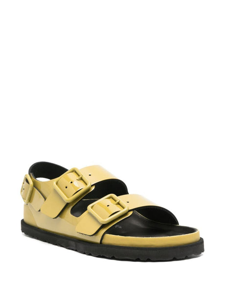 BIRKENSTOCK 1774 Shiny Patent Leather Milano Sandals for Men