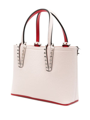 CHRISTIAN LOUBOUTIN 24AI Women's Tote Bag in Leche with Striking Red Sole