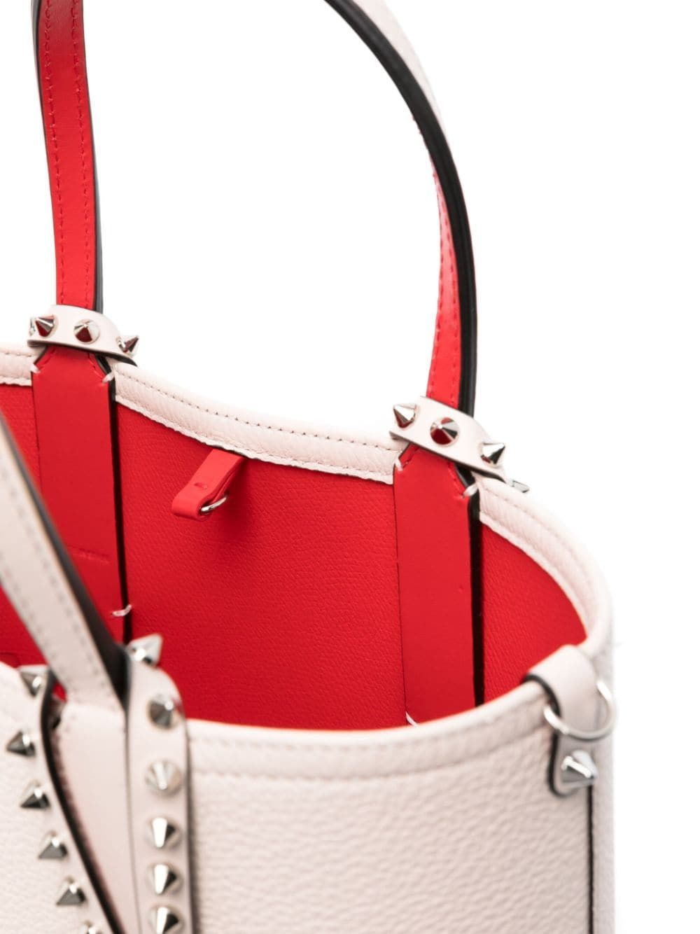 CHRISTIAN LOUBOUTIN 24AI Women's Tote Bag in Leche with Striking Red Sole