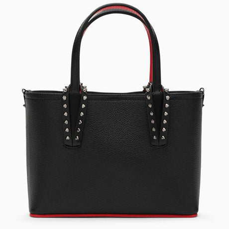 CHRISTIAN LOUBOUTIN Spike Embellished Mini Leather Tote with Detachable Strap