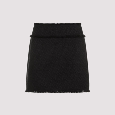 DOLCE & GABBANA Chic Wool Blend Mini Skirt