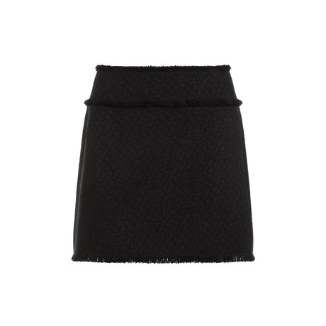 DOLCE & GABBANA Chic Wool Blend Mini Skirt