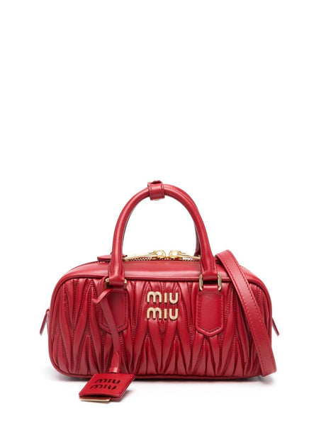 MIUMIU Men's Mini Matelassé Leather Handbag - SS25 Collection