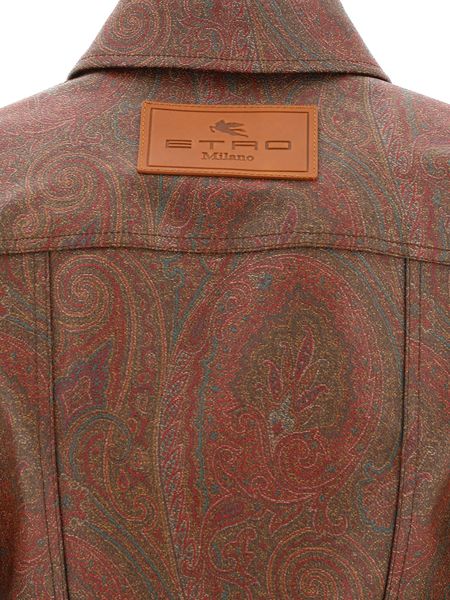 Multicolor Paisley Jacquard Cotton Jacket for Women - SS23