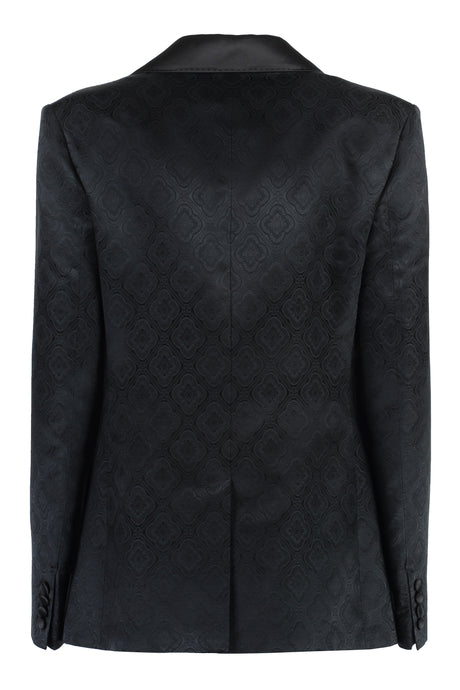 ETRO Double-Breasted Jacquard Motif Jacket for Women