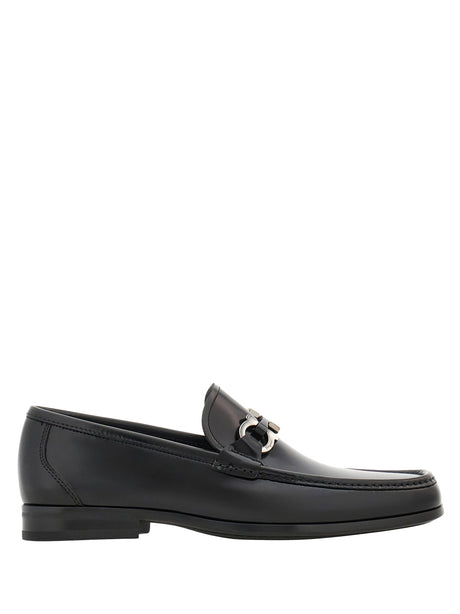 Ferragamo Elegant Loafers with Gancini Hook Detail for Women