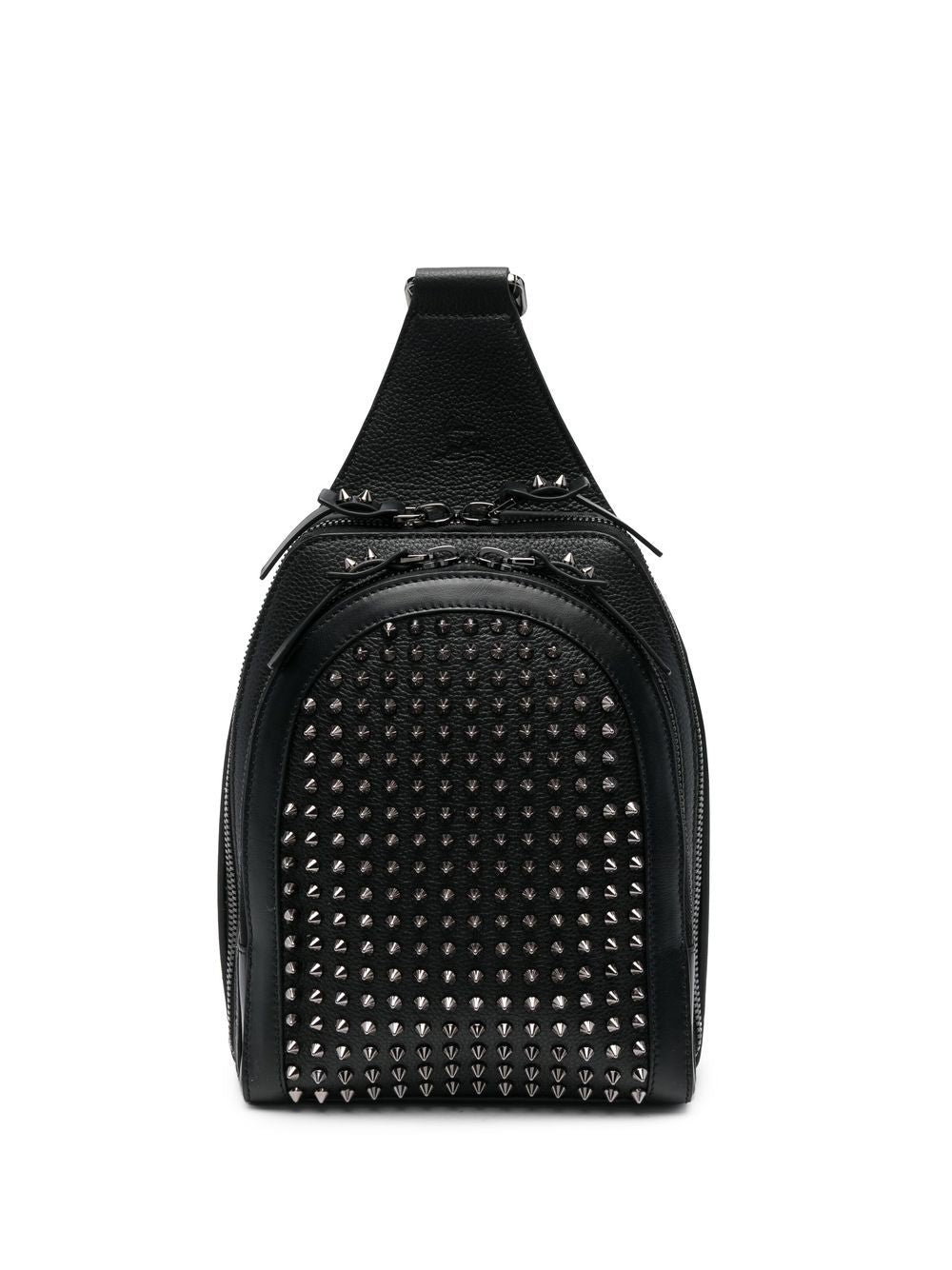 CHRISTIAN LOUBOUTIN Loubifunk Black Leather Studded Backpack