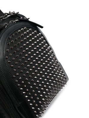 CHRISTIAN LOUBOUTIN Loubifunk Black Leather Studded Backpack