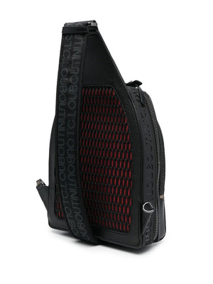 CHRISTIAN LOUBOUTIN Loubifunk Black Leather Studded Backpack