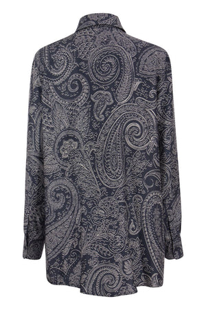 ETRO Chic Silk Shirt with Paisley Print