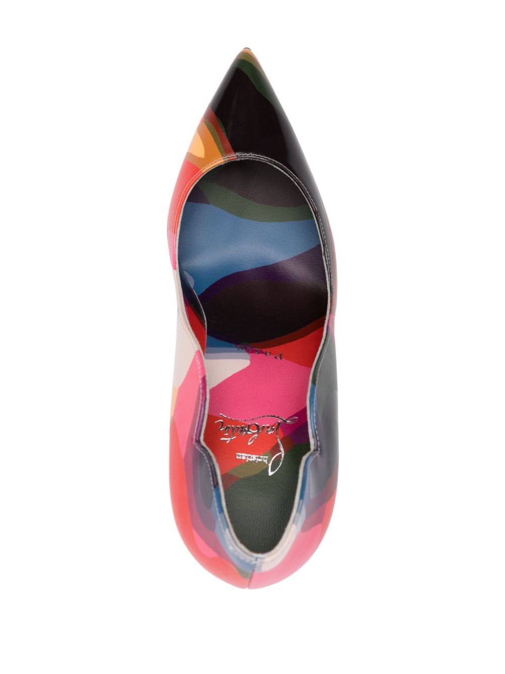 CHRISTIAN LOUBOUTIN Surreal Charm 100mm Illusion Print Leather Pumps