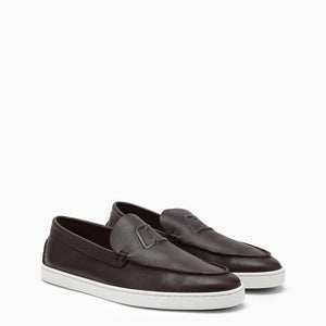 Brown Leather Boat Shoes - SS24 Collection