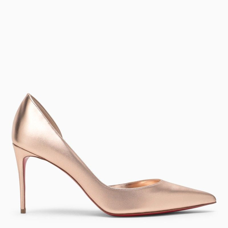 CHRISTIAN LOUBOUTIN Bronze Leather Pointed Toe Pumps for Women - SS24