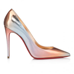 CHRISTIAN LOUBOUTIN Gray Leather Pumps for Women - SS24 Collection