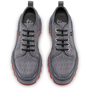 CHRISTIAN LOUBOUTIN Neutral Gray Derbies for Men - SS24 Collection