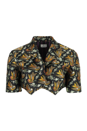 ETRO Multicolor Cropped Shirt for Women - SS23 Collection