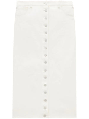 Chân váy midi jean trắng cho nữ - Bộ sưu tập SS24