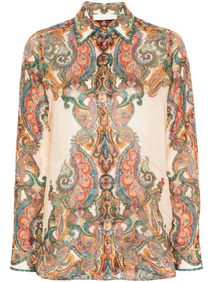 ZIMMERMANN Paisley Breeze Oversized Shirt