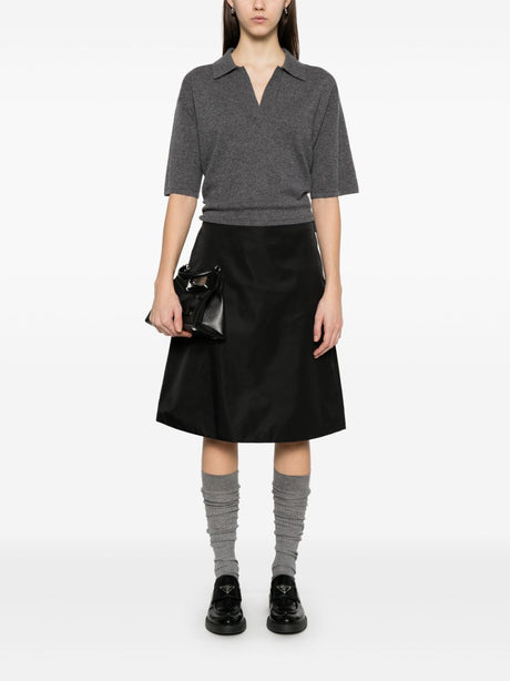 PRADA A-Line Nylon Midi Skirt for Men