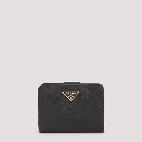 PRADA Mini Leather Wallet - 100% Calf Leather, Compact Design