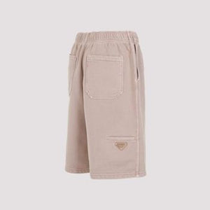 PRADA Nude & Neutral Cotton Shorts for Women | SS24 Collection