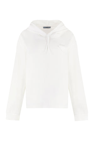 Ribbed Cuffs 100% Cotton Hoodie for Women