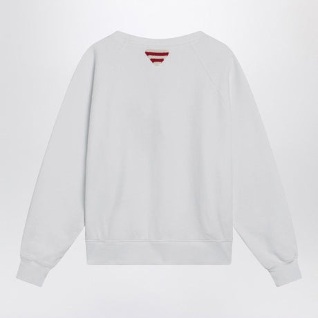 PRADA Logo Print Long Sleeve Sweatshirt